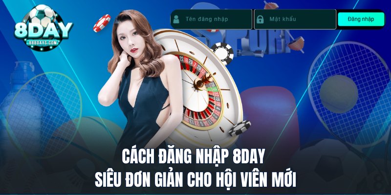 Cách đăng nhập 8DAY siêu đơn giản cho hội viên mới